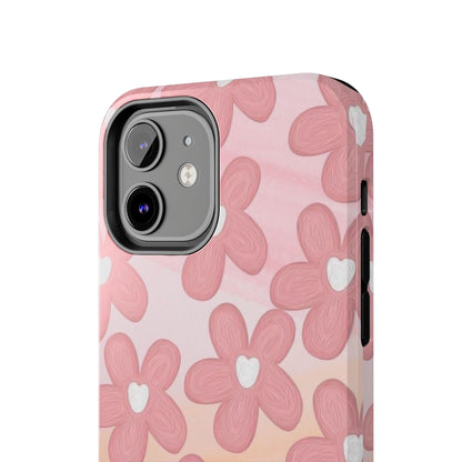 The Floral Hues Tough iPhone Cases