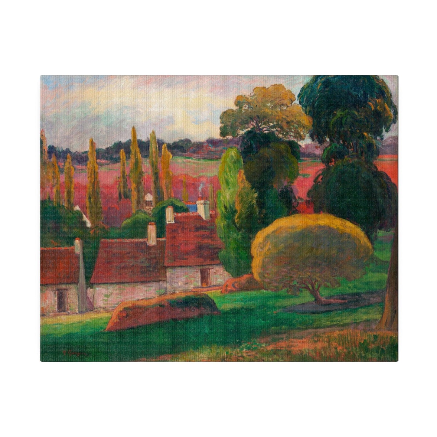 A Farm in Brittany (ca. 1894) by Paul Gauguin - Matte Canvas, Stretched, 0.75"