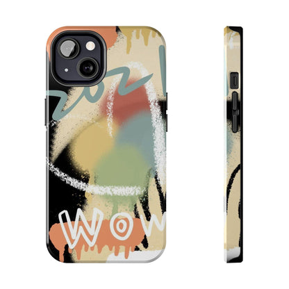 Abstract Splash: Wow Edition Tough iPhone Cases