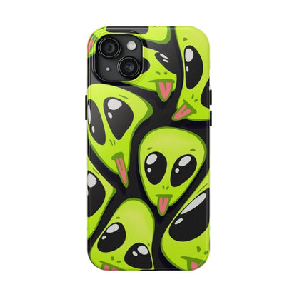 Alien Frenzy Tough iPhone Cases