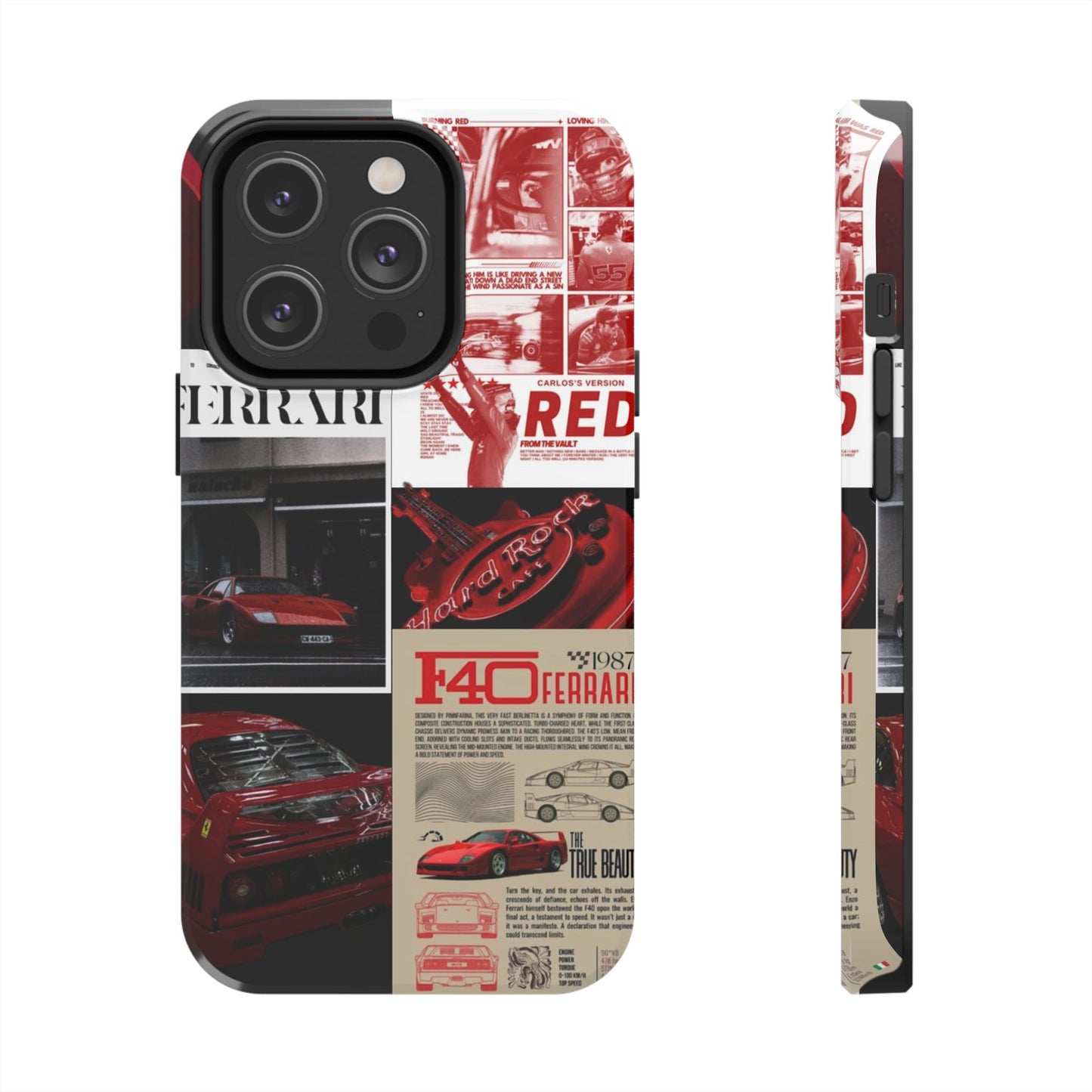 Race Car-Inspired Tough Phone Case - Automotive Passion for Car Enthusiasts