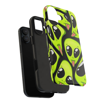 Alien Frenzy Tough iPhone Cases