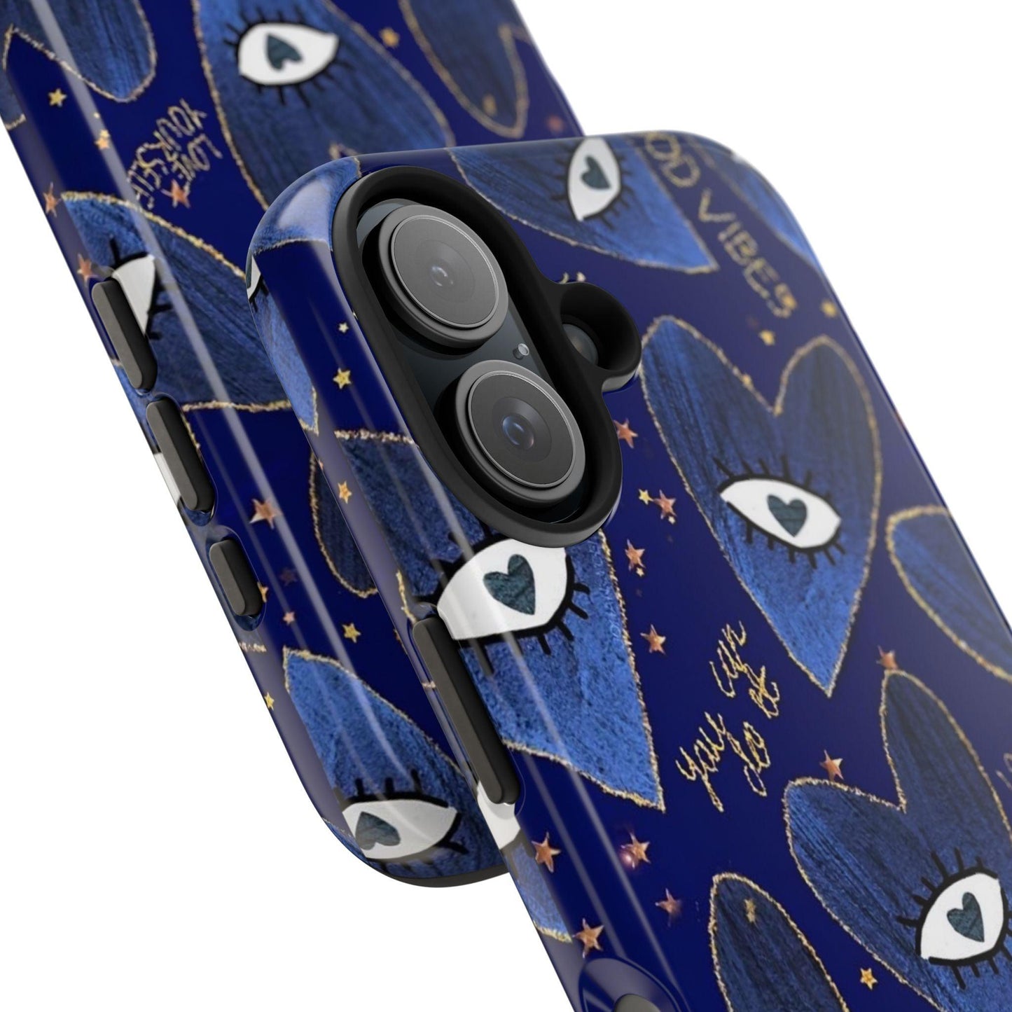 Lucky Midnight Blue Eyes Tough iPhone Cases