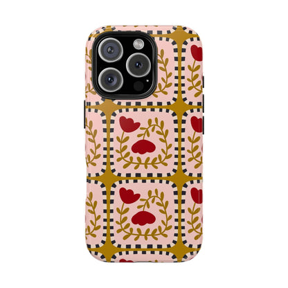 Floral Quirkiness Designer Tough iPhone Cases