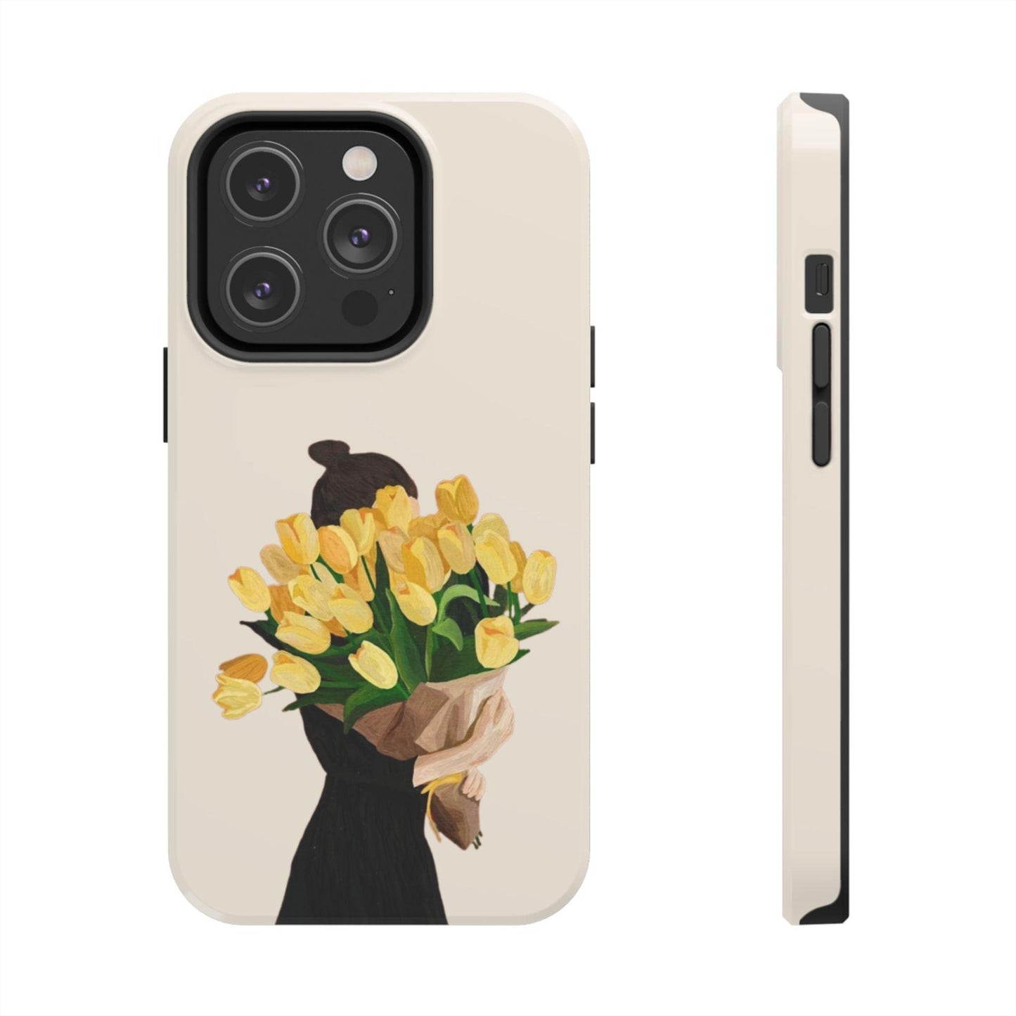 Golden Blooms: Femme Elegance Edition Tough Phone Cases