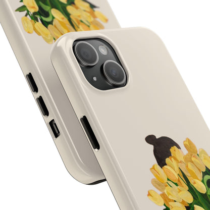 Golden Blooms: Femme Elegance Edition Tough Phone Cases