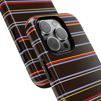 Chocolate Citylines Striped Phone Case