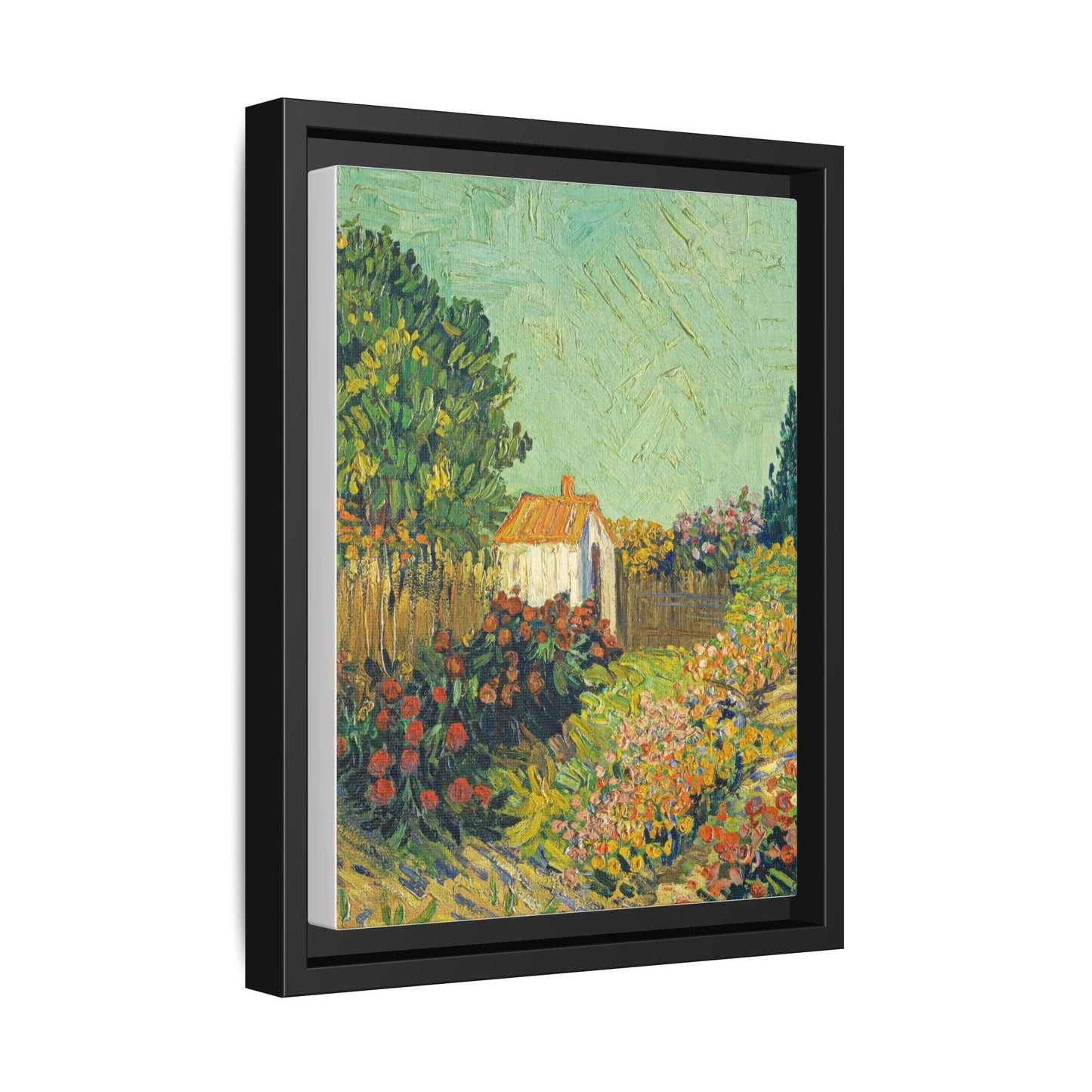 Vincent van Gogh's Landscape (ca. 1925-1928) - Matte Canvas, Black Framed