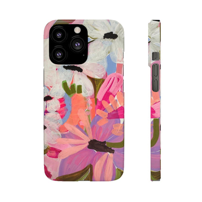 Blossoming Grace Floral Snap iPhone Cases