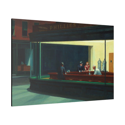 Nighthawks (1942) oil painting by Edward Hopper - Matte Canvas, Stretched, 0.75"