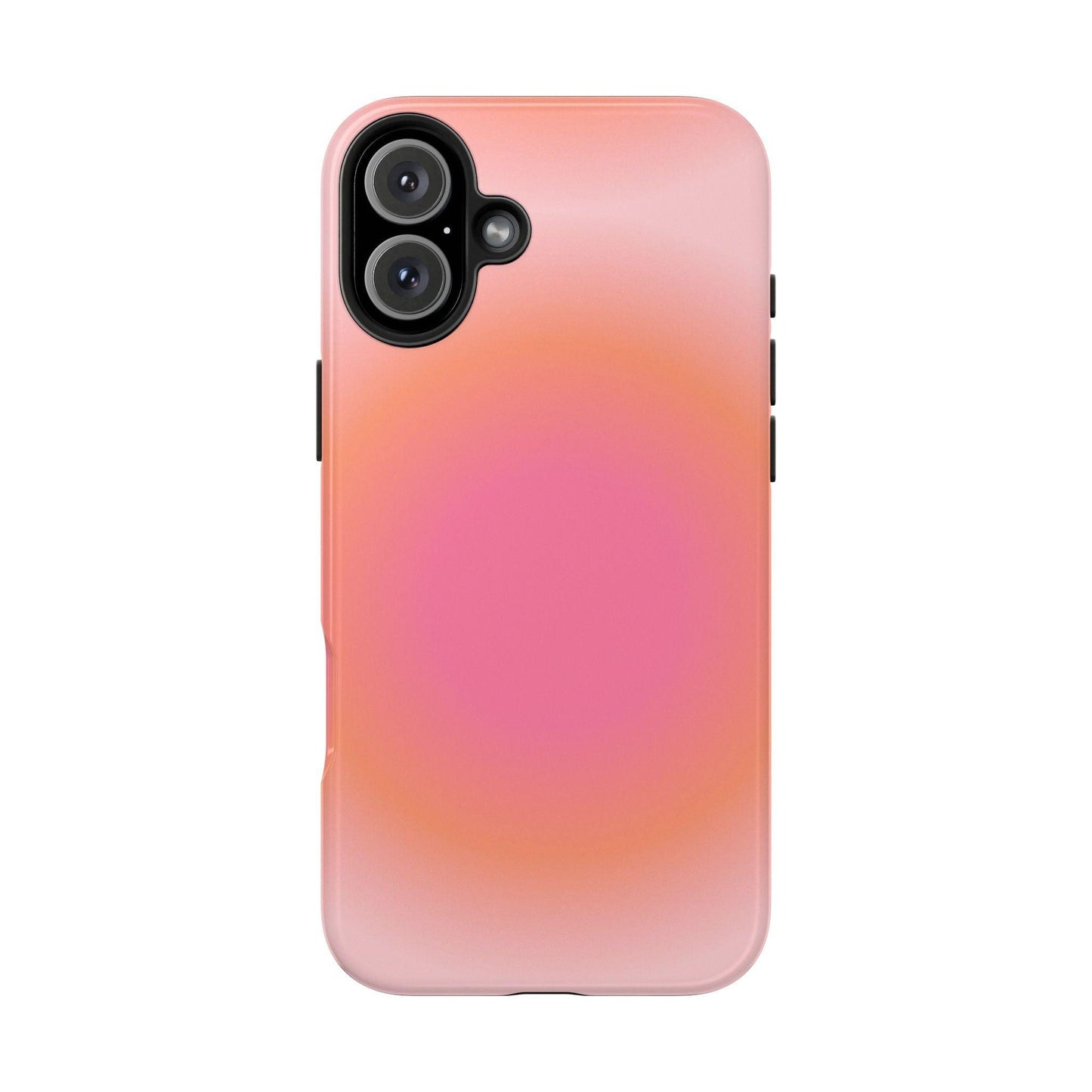 Coral Blushed Aura Tough iPhone Cases