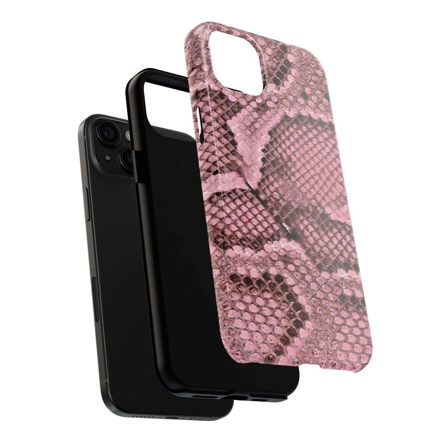 Pink Python Scales Tough iPhone Cases