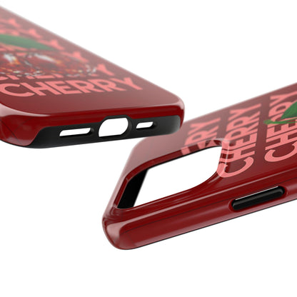 Cherries Disco Inspo iPhone Cases in Cherry Red