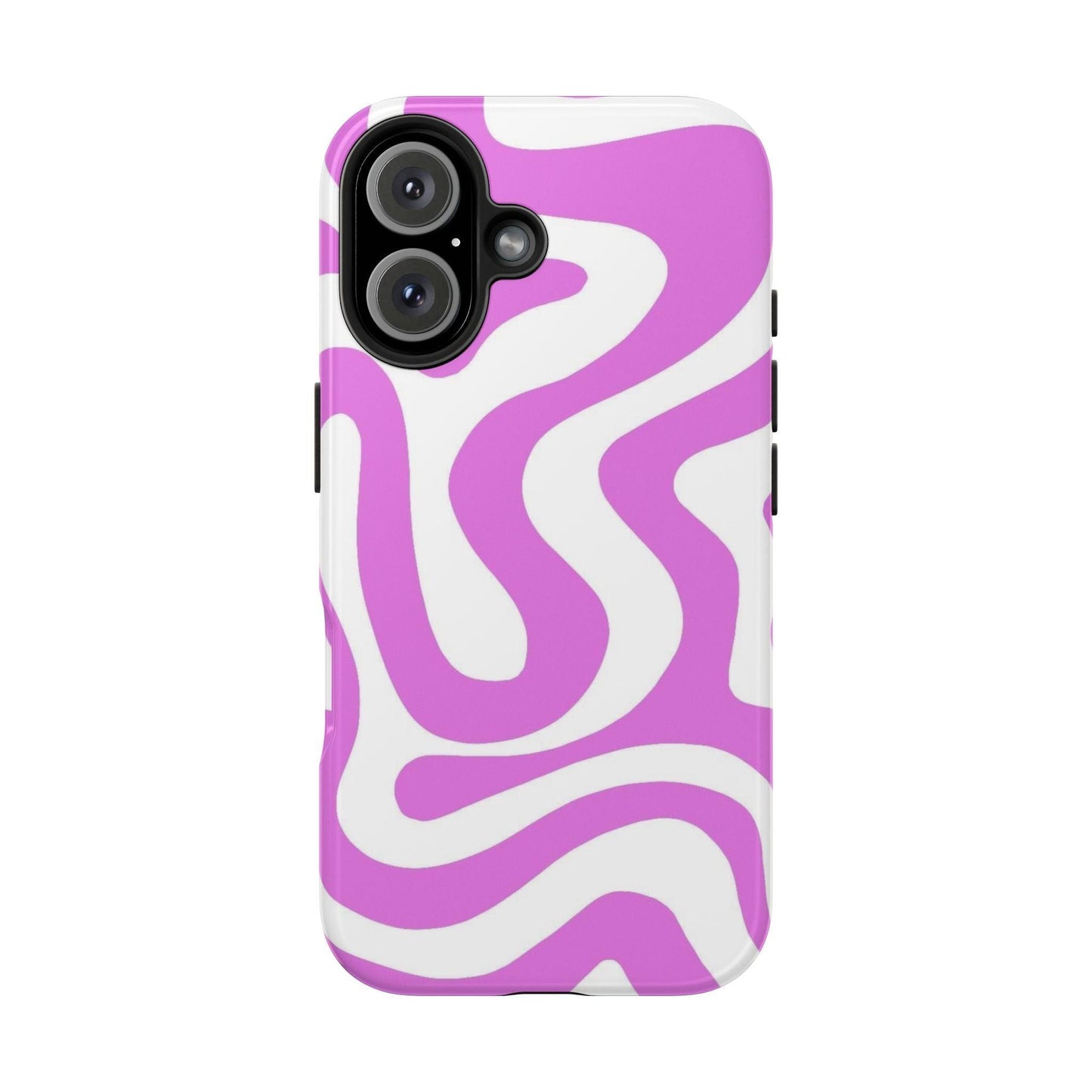 Lilac Swirl Fusion Tough iPhone Cases