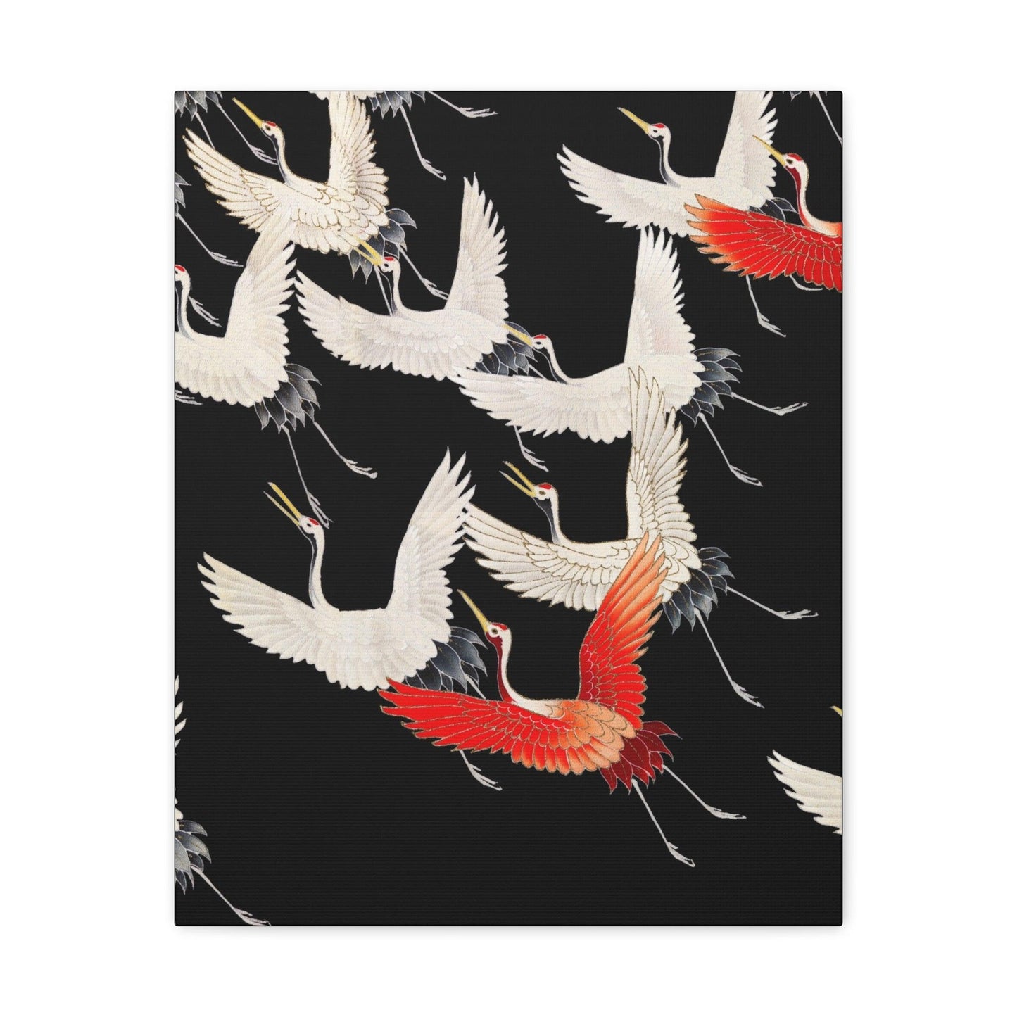 Furisode with a Myriad of Flying Cranes 1910  by anonymous  Canvas Gallery Wraps