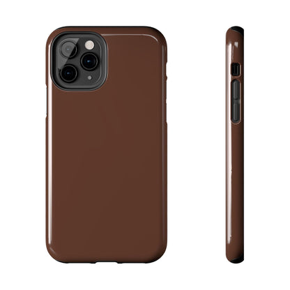 The Basics Coffee Brown iPhone Cases - The Basics Collection