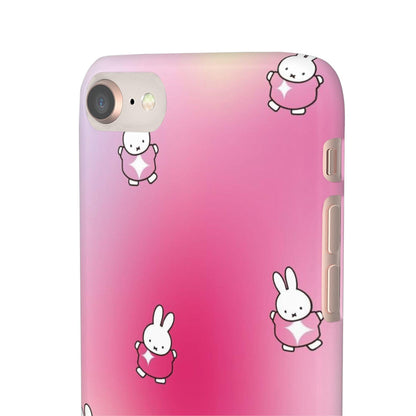 The Bunny Aura Pink Snap Cases