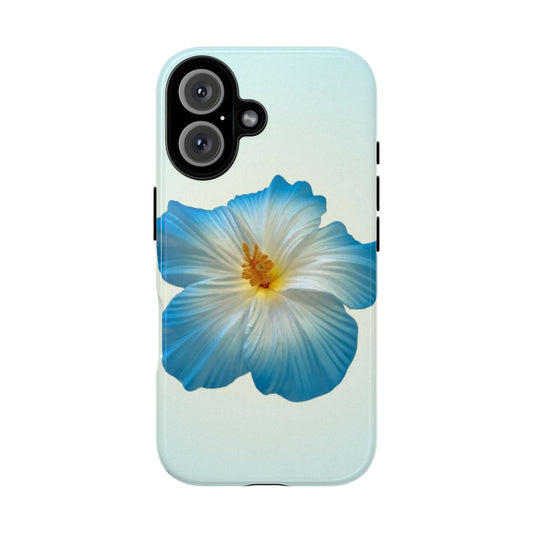 Blue Hibiscus Flower Phone Case - Beach Floral Edit