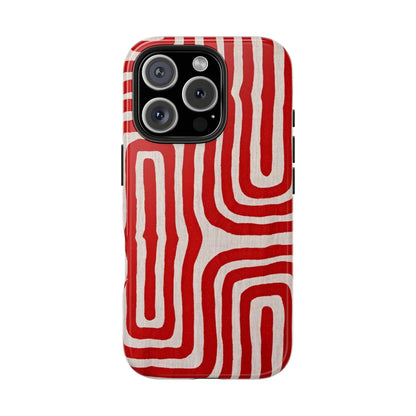 Scarlet Labyrinth Tough iPhone Cases