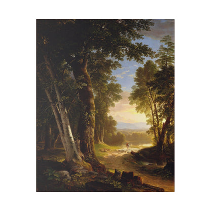 The Beeches by Asher Brown Durand on a Matte Canvas Stretched 0.75