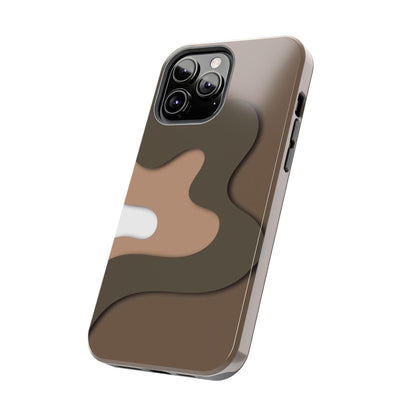 Brown Town Flows Tough iPhone Cases