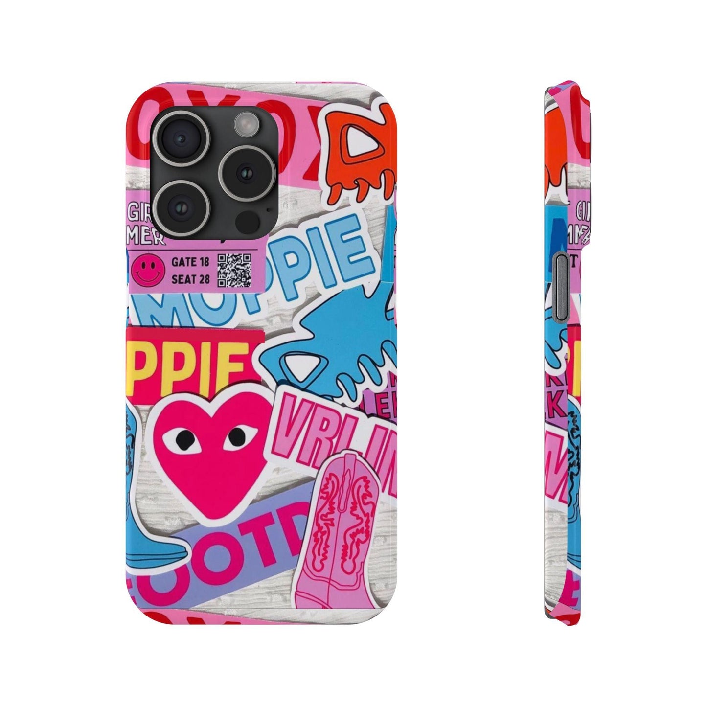 Sticker Frenzy Pop iPhone Cases