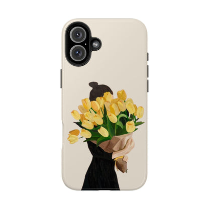 Golden Blooms: Femme Elegance Edition Tough Phone Cases