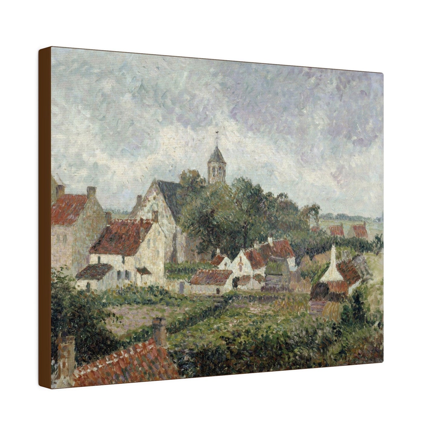 Knocke village (1894) by Camille Pissarro - Matte Canvas, Stretched, 0.75"