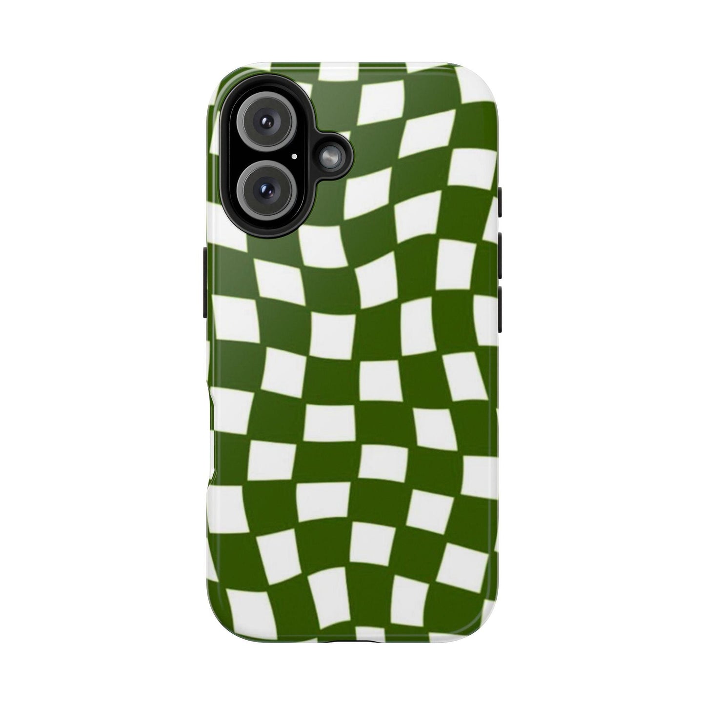 Green Checkmates Tough iPhone Cases