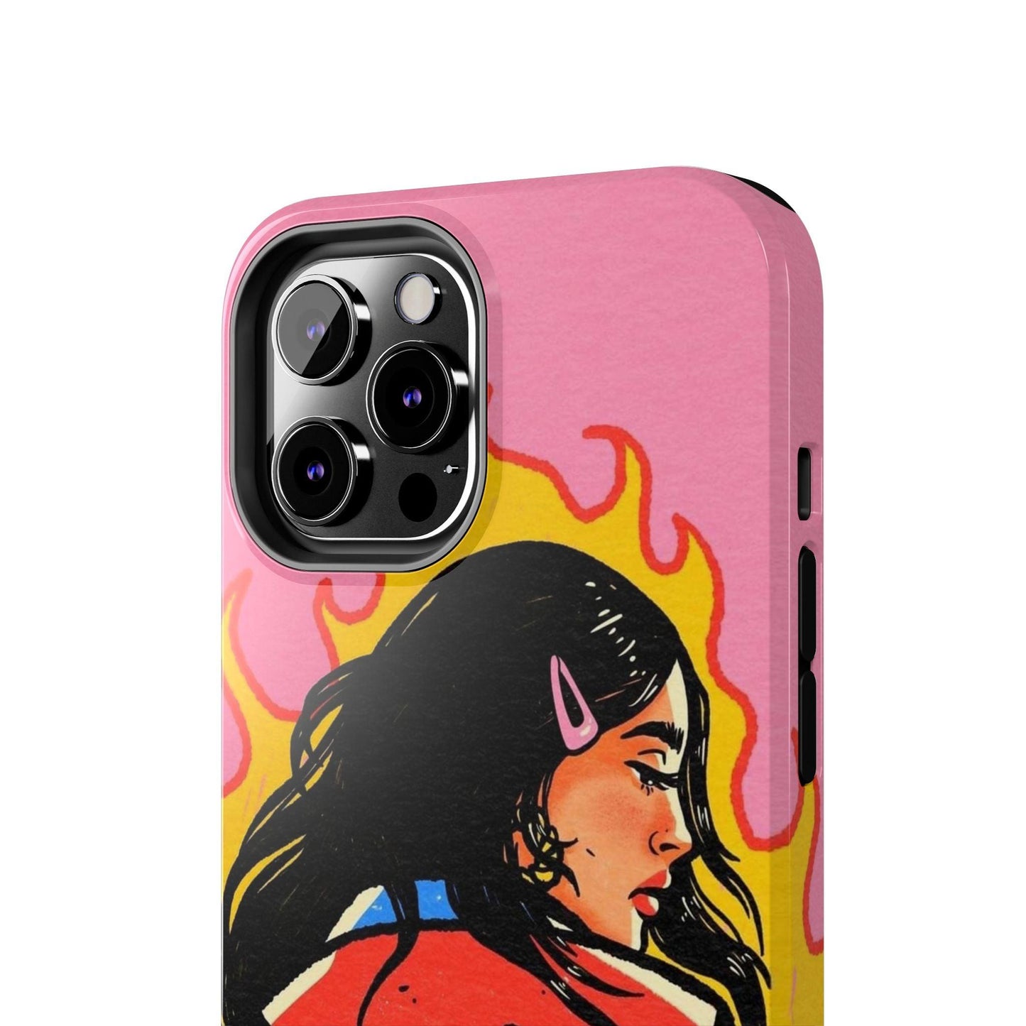 Fierce Femme Flames Tough iPhone Cases