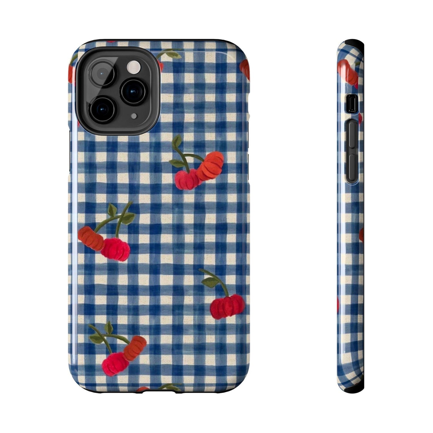 Charming Gingham Tough iPhone Cases