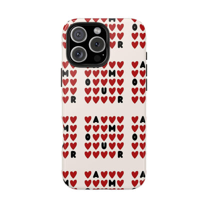 AMOUR Valentines iPhone Cases