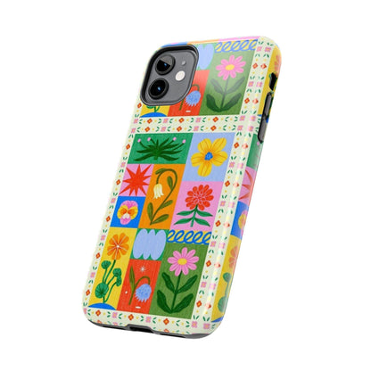 Flower Garden Paradise Tough iPhone Cases