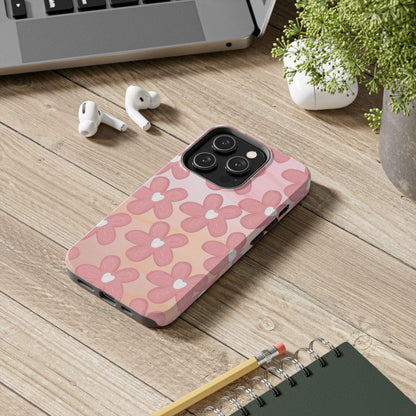 The Floral Hues Tough iPhone Cases