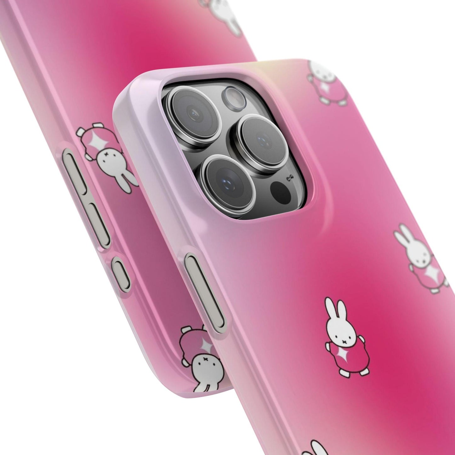 The Bunny Aura Pink Snap Cases