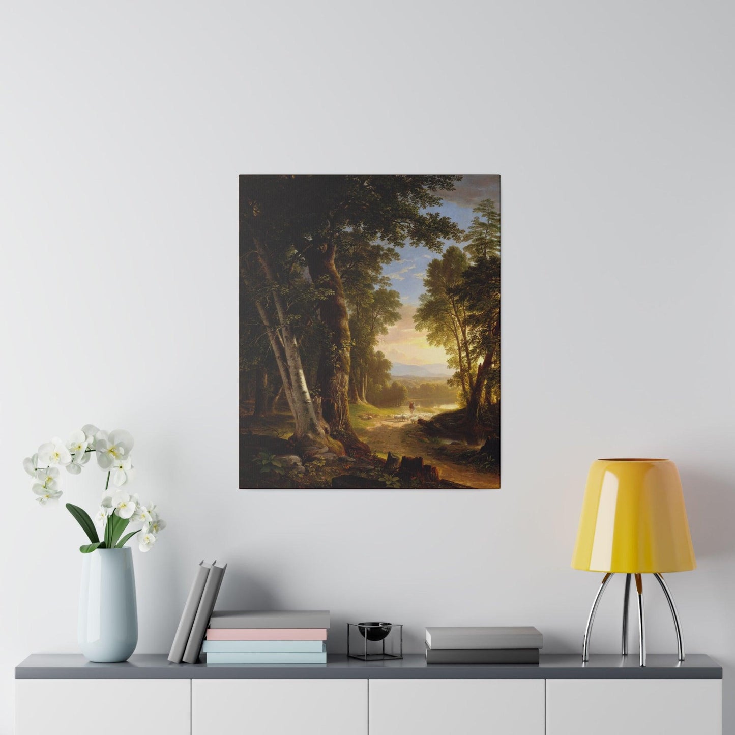 The Beeches by Asher Brown Durand on a Matte Canvas Stretched 0.75