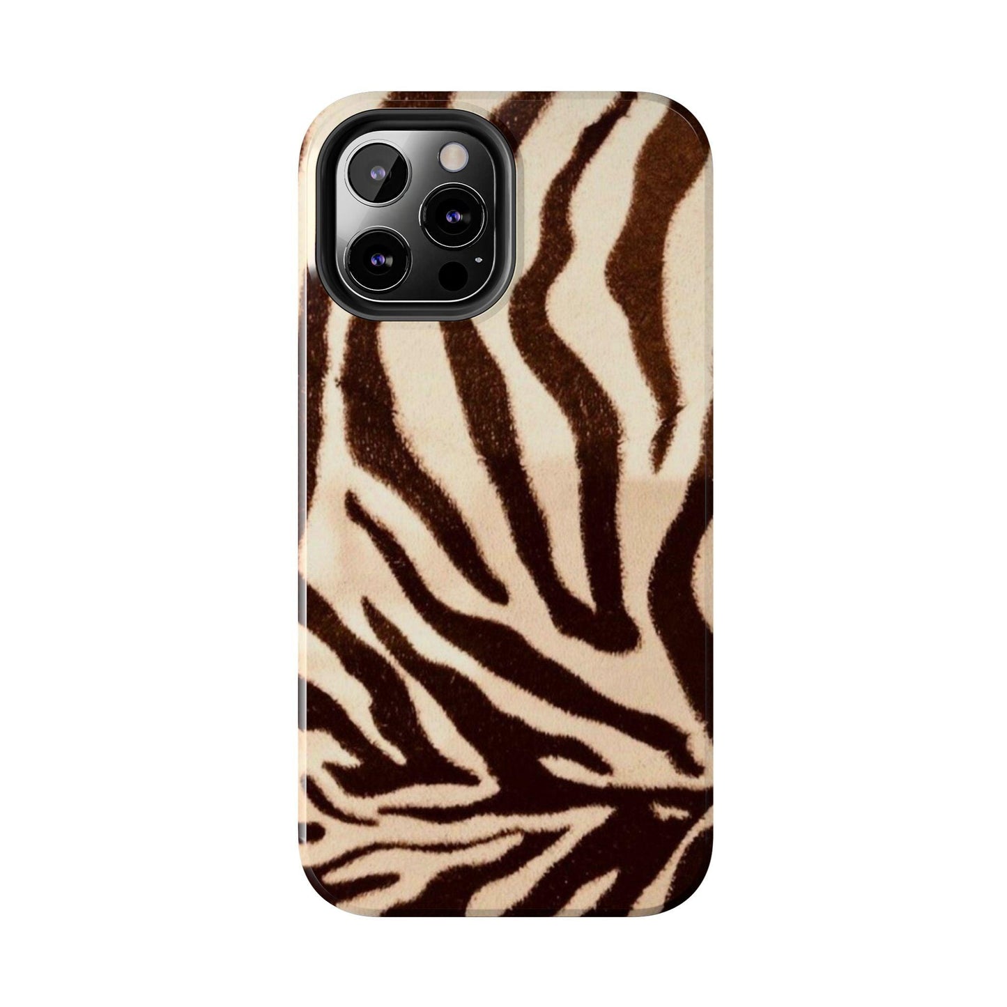 Taupe Twilights Stripe Tough iPhone Cases