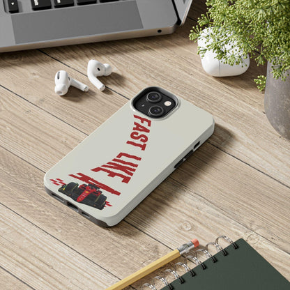 Fast Like a Race Car Tough iPhone Cases