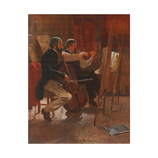 The Studio (1867) by Winslow Homer - Matte Canvas, Stretched, 0.75"