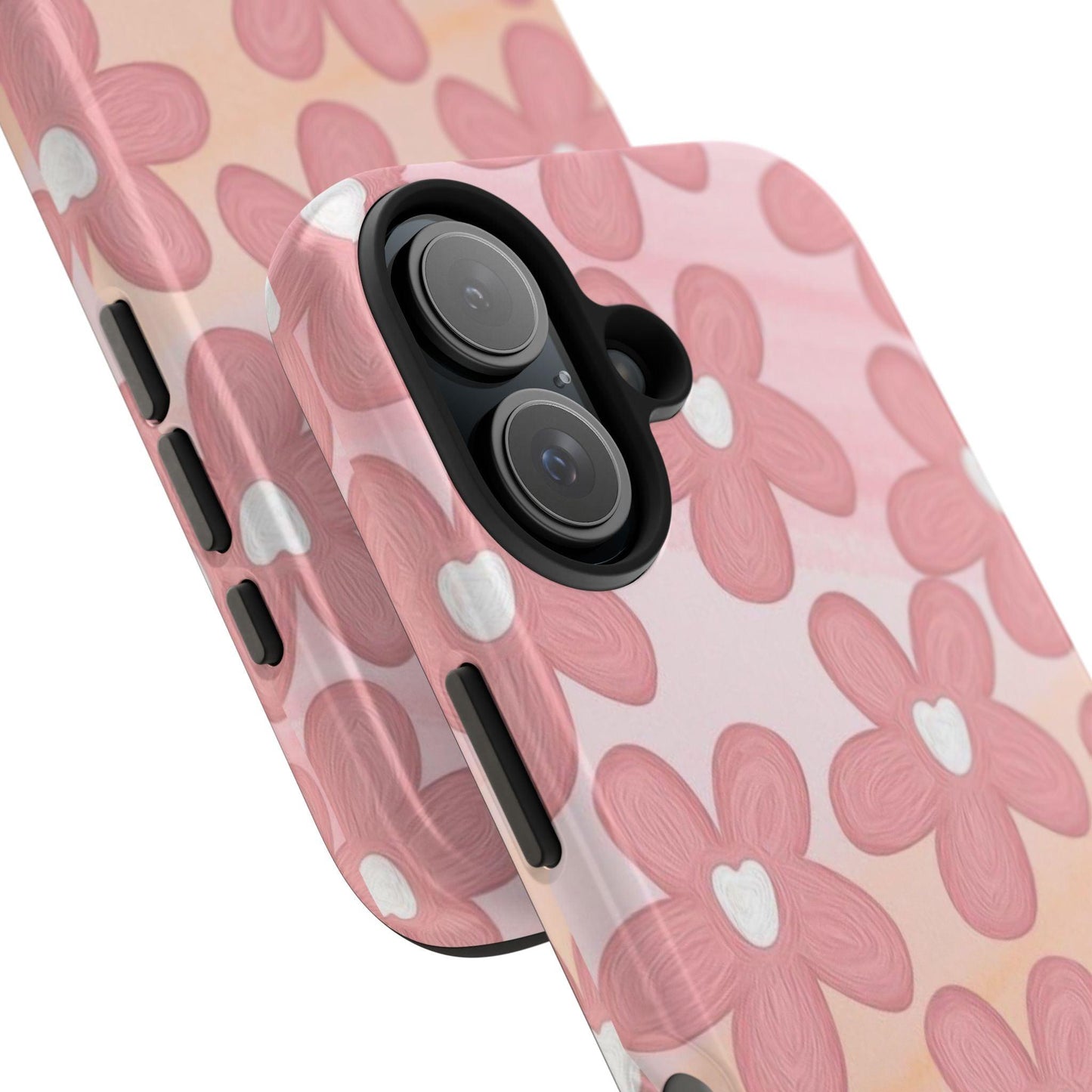 The Floral Hues Tough iPhone Cases