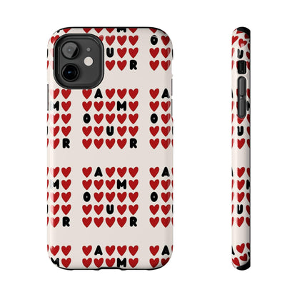 AMOUR Valentines iPhone Cases