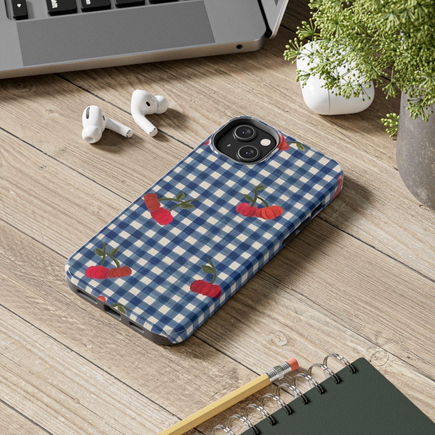 Charming Gingham Tough iPhone Cases