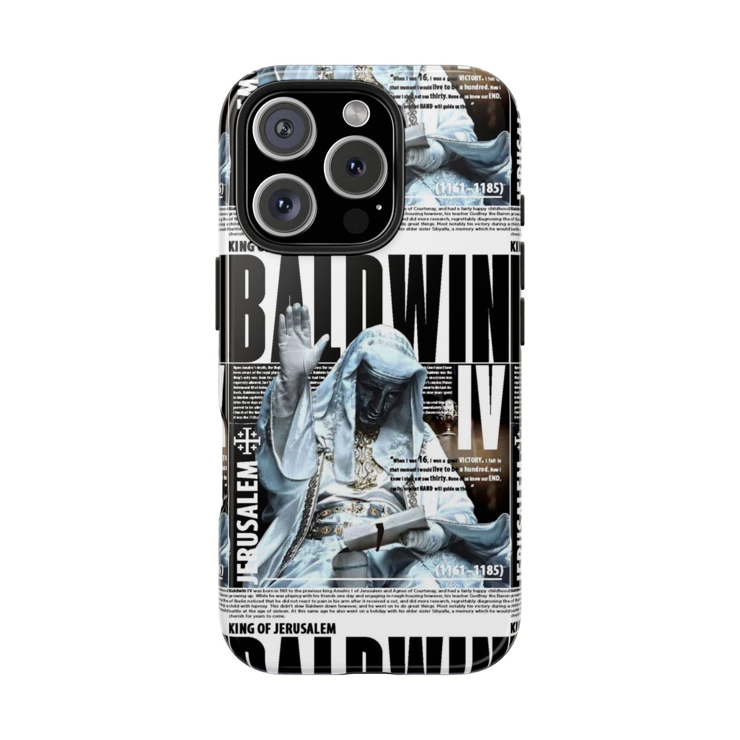 Baldwin IV King of Jerusalem iPhone Cases