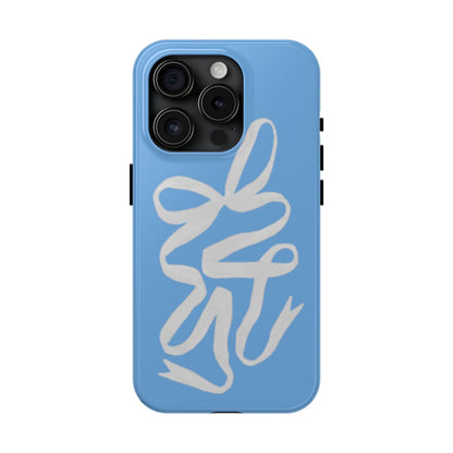 Bow in Blue Cute iPhone Cases