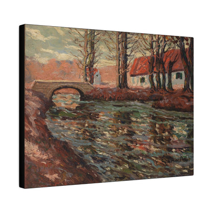 River Landscape by Ernest Lawson - Matte Canvas, Stretched, 0.75"