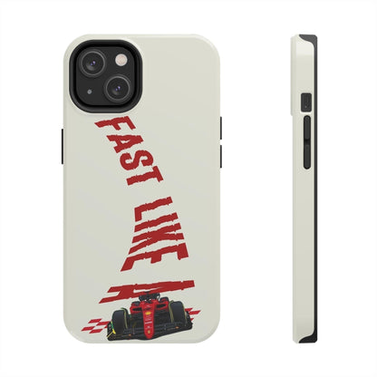 Fast Like a Race Car Tough iPhone Cases