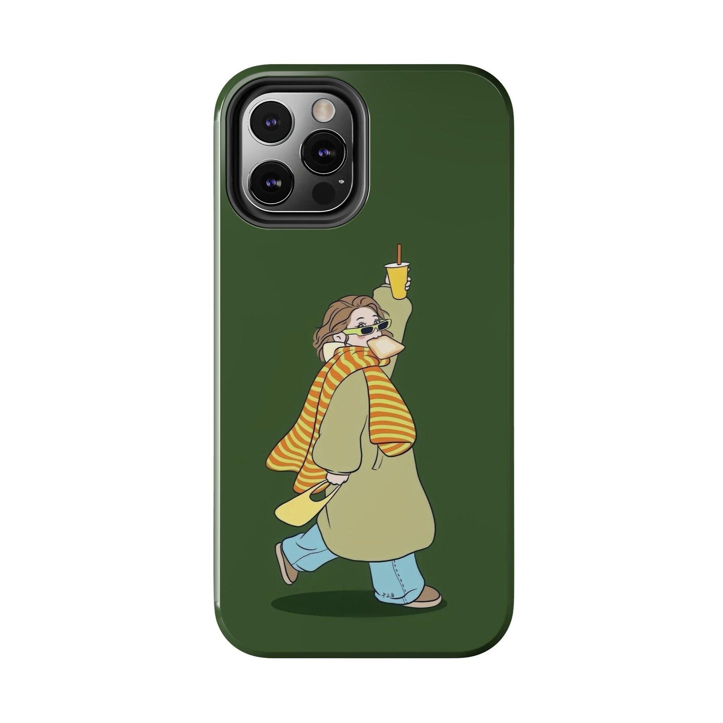 Snack Stroll & Sassy Sips Chic iPhone Cases