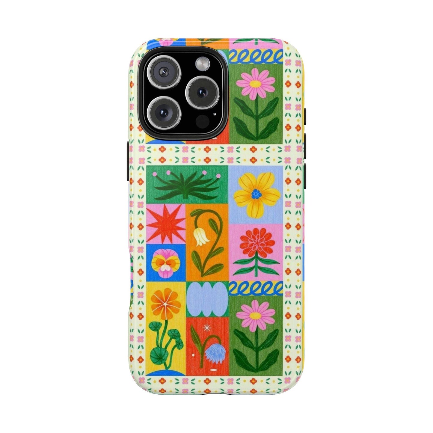 Flower Garden Paradise Tough iPhone Cases