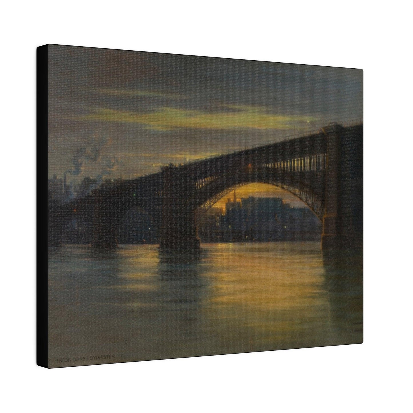 The Bridge by Frederick Oakes Sylvester - Matte Canvas, Stretched, 0.75"