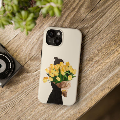 Golden Blooms: Femme Elegance Edition Tough Phone Cases